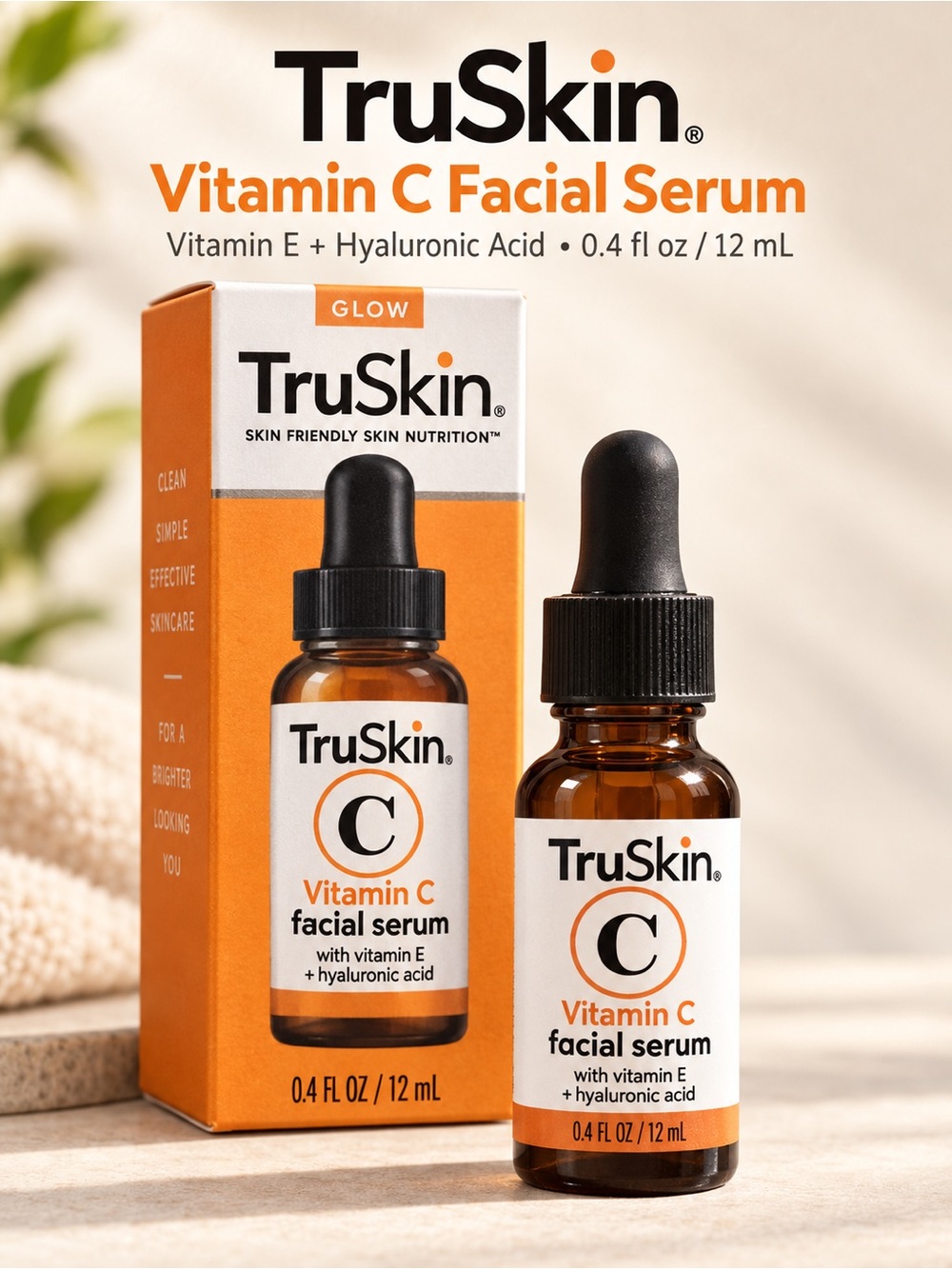 Skin Vitamin C Facial Serum - Orange & White Packaging